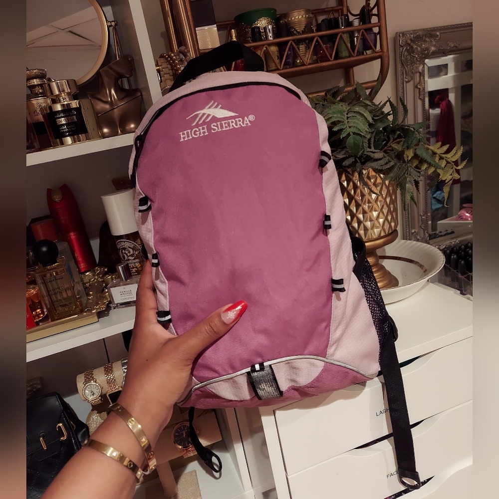 Purple backpack - Picture 3 of 9